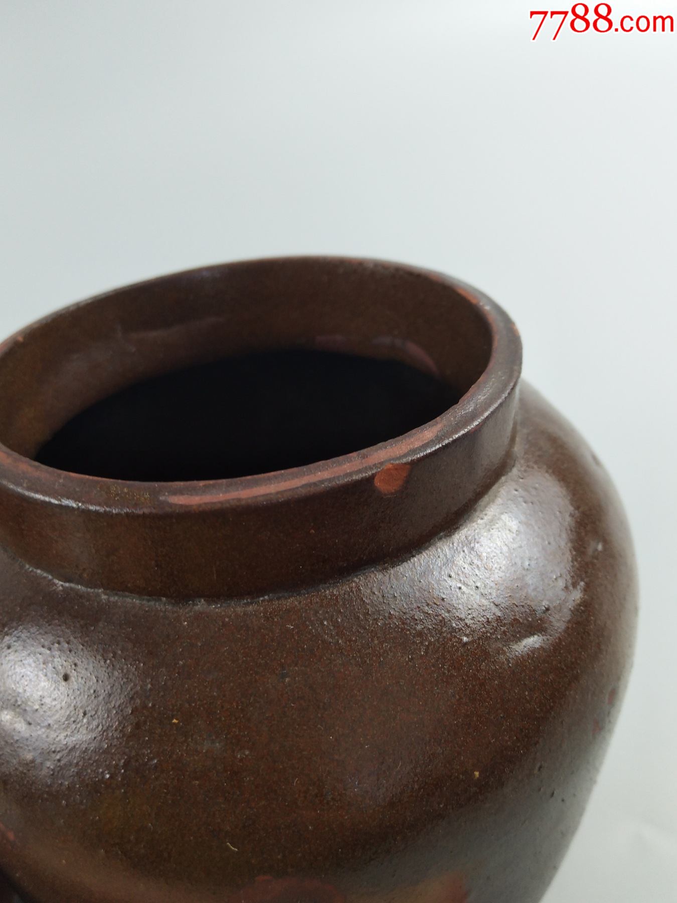 "宜兴紫砂"紫砂挂釉茶叶罐