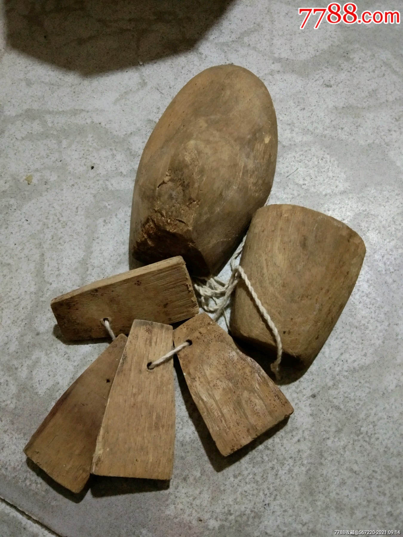 民俗老物件鞋楦鞋撑一串