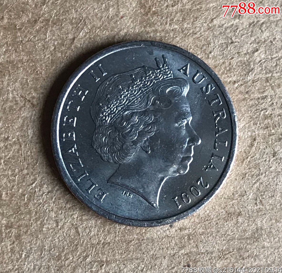 2001年澳大利亚硬币5分/鼹