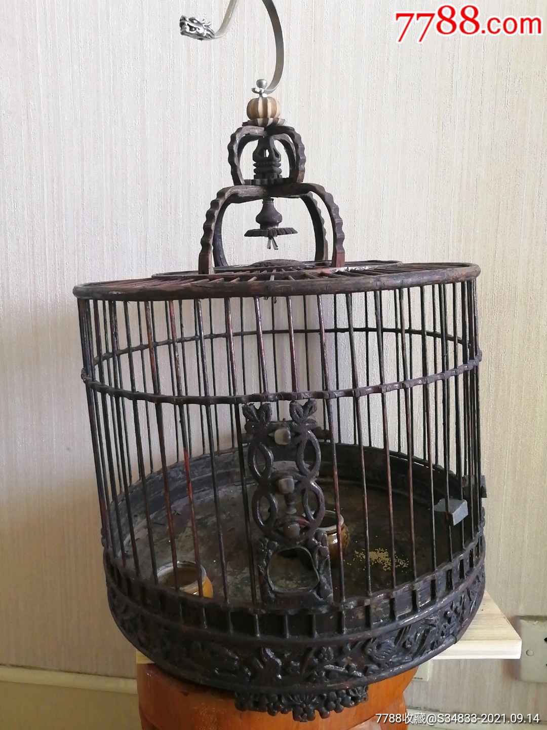 清代竹雕鸟笼_价格2000元【坤都河文化】_第1张_7788收藏__收藏热线