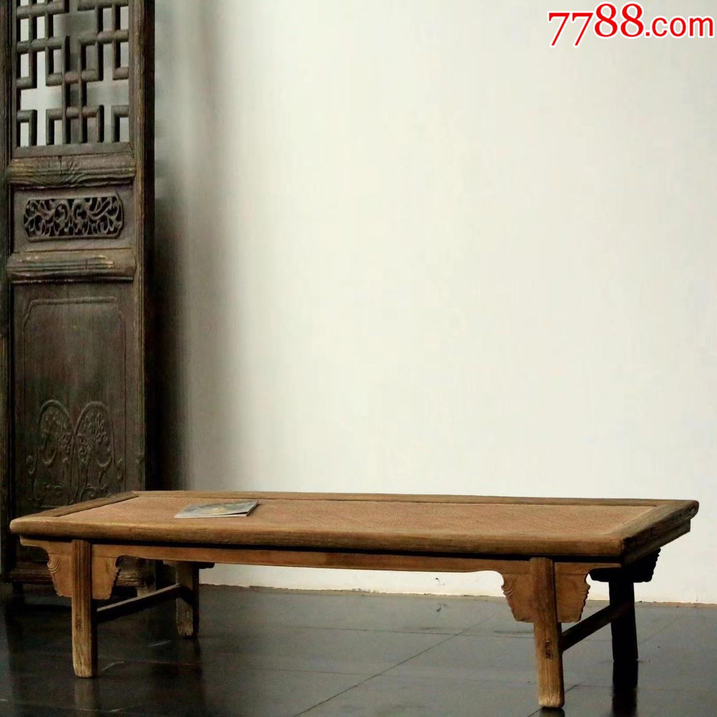 清代藤面罗汉床木榻