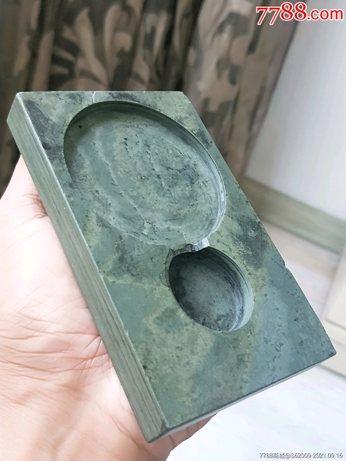 民国带石品老松花石砚台-价格:160元-se82644051-松花砚-零售-7788文