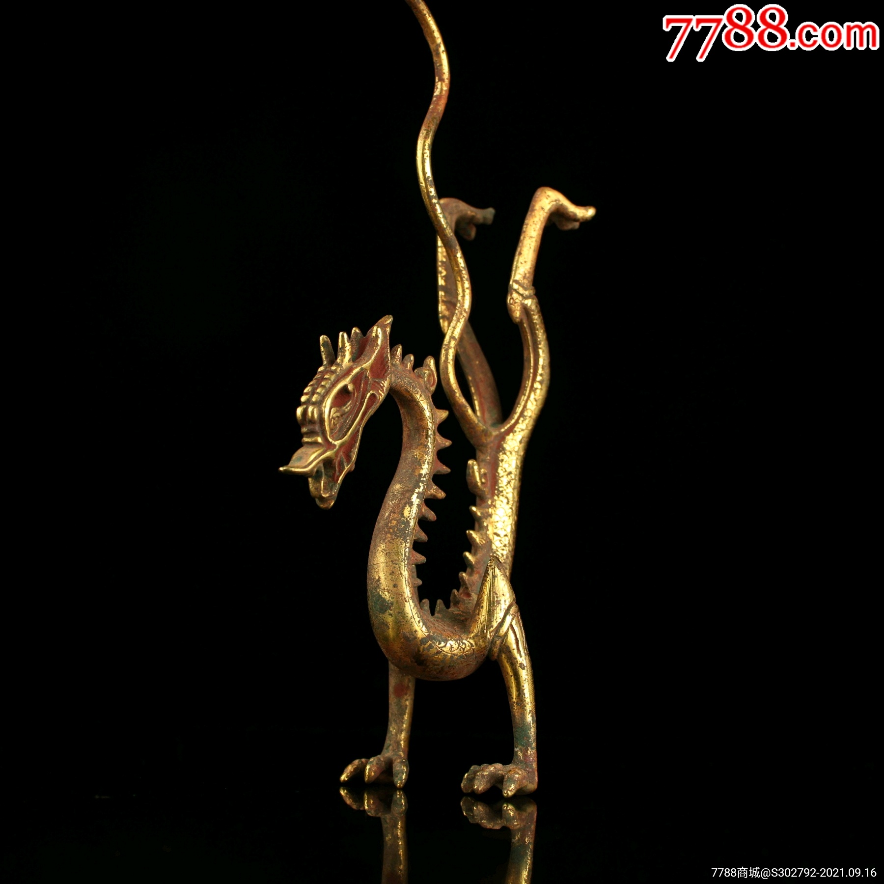 珍藏品鎏金立龙_价格1380元_第1张_7788收藏__收藏热线