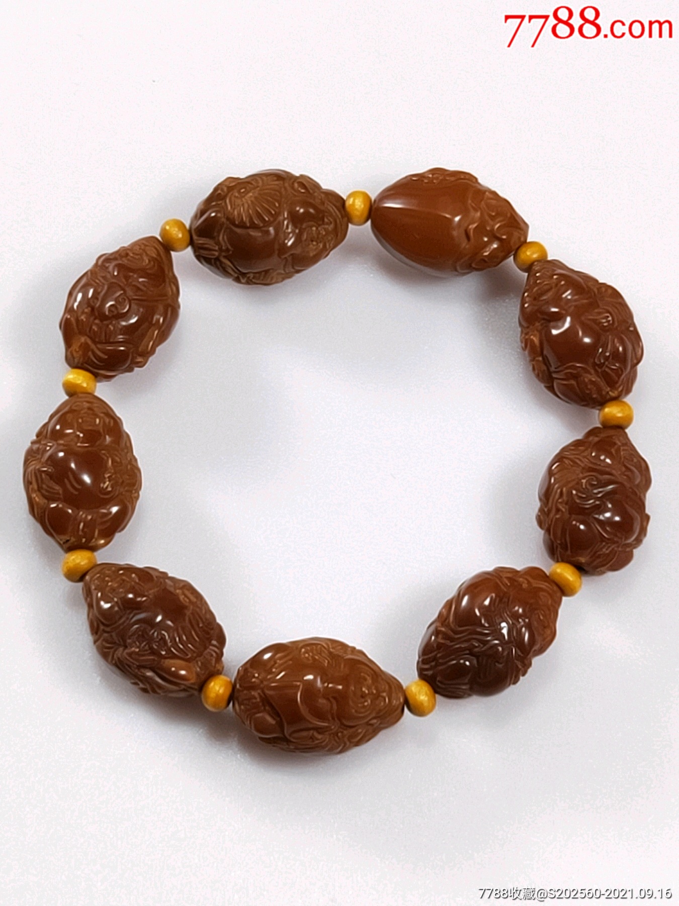 橄榄核手串财神33060