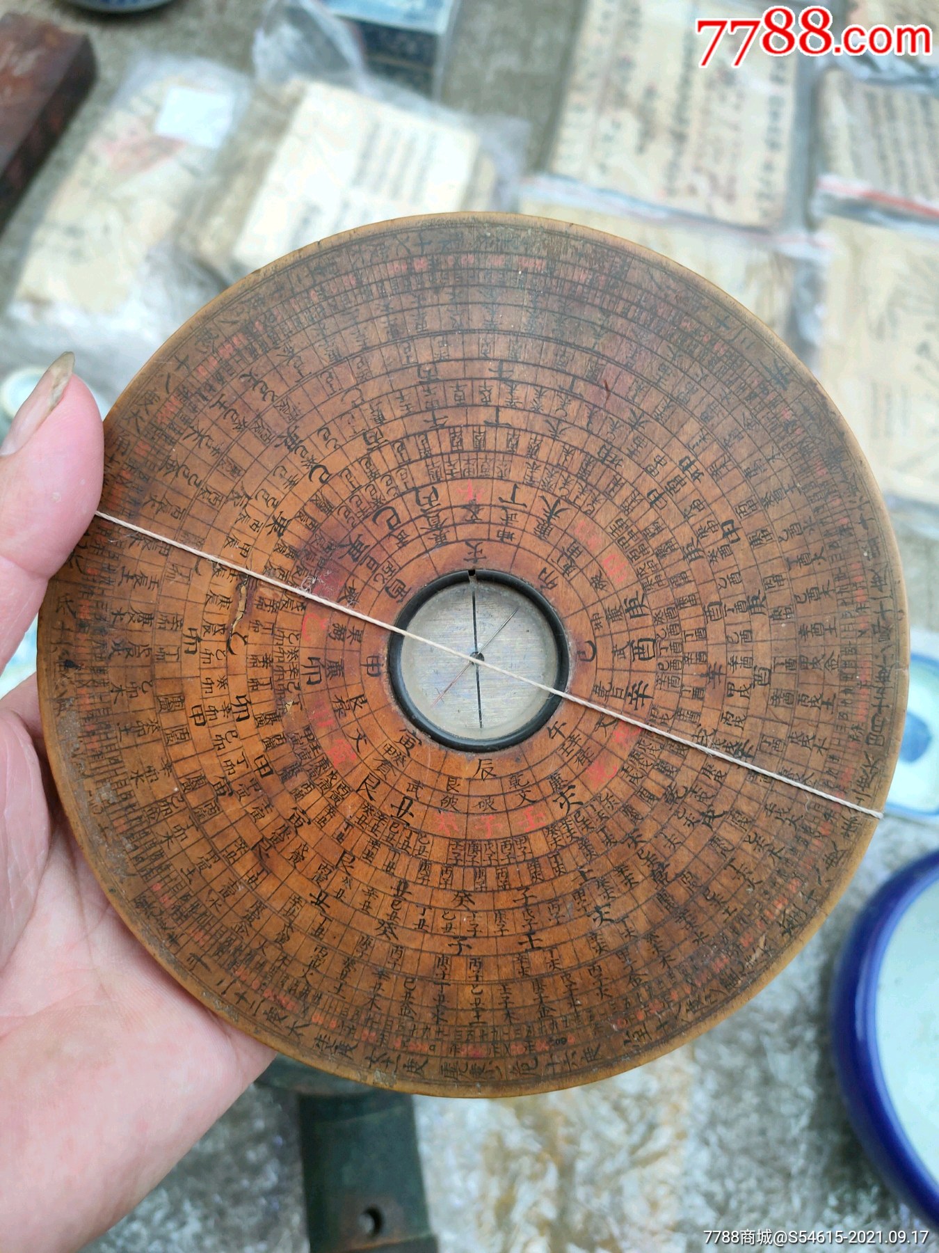 罗盘民间方秀水款老罗盘