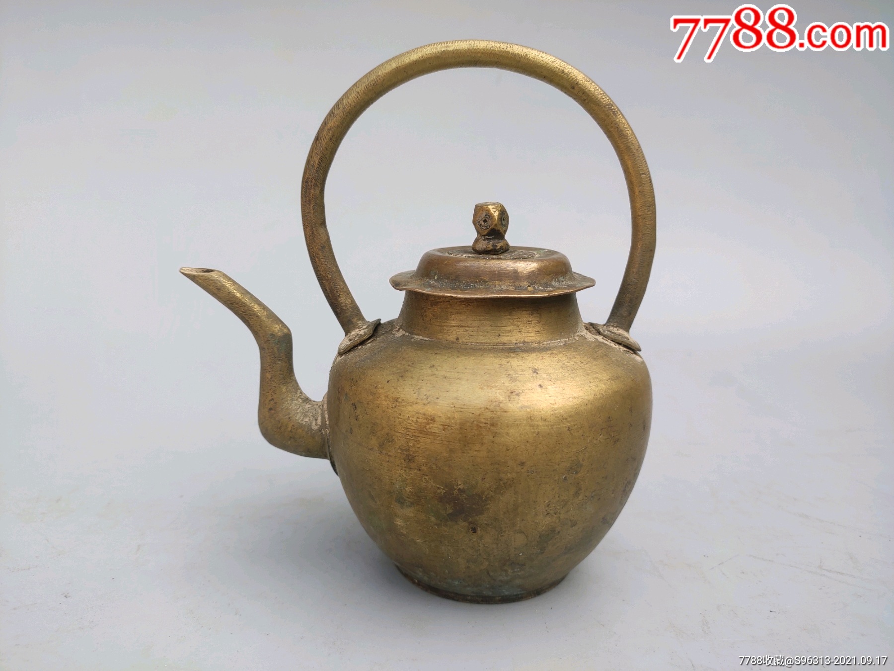 老茶壶一把_铜壶/铜瓶【铜缘堂】_第2张_7788铜器收藏