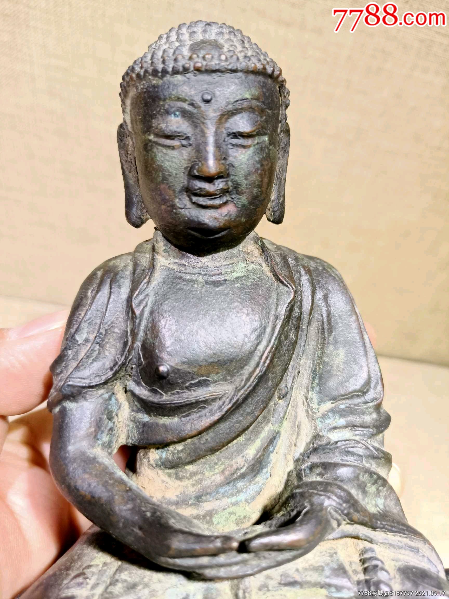 明代释迦摩尼铜佛像