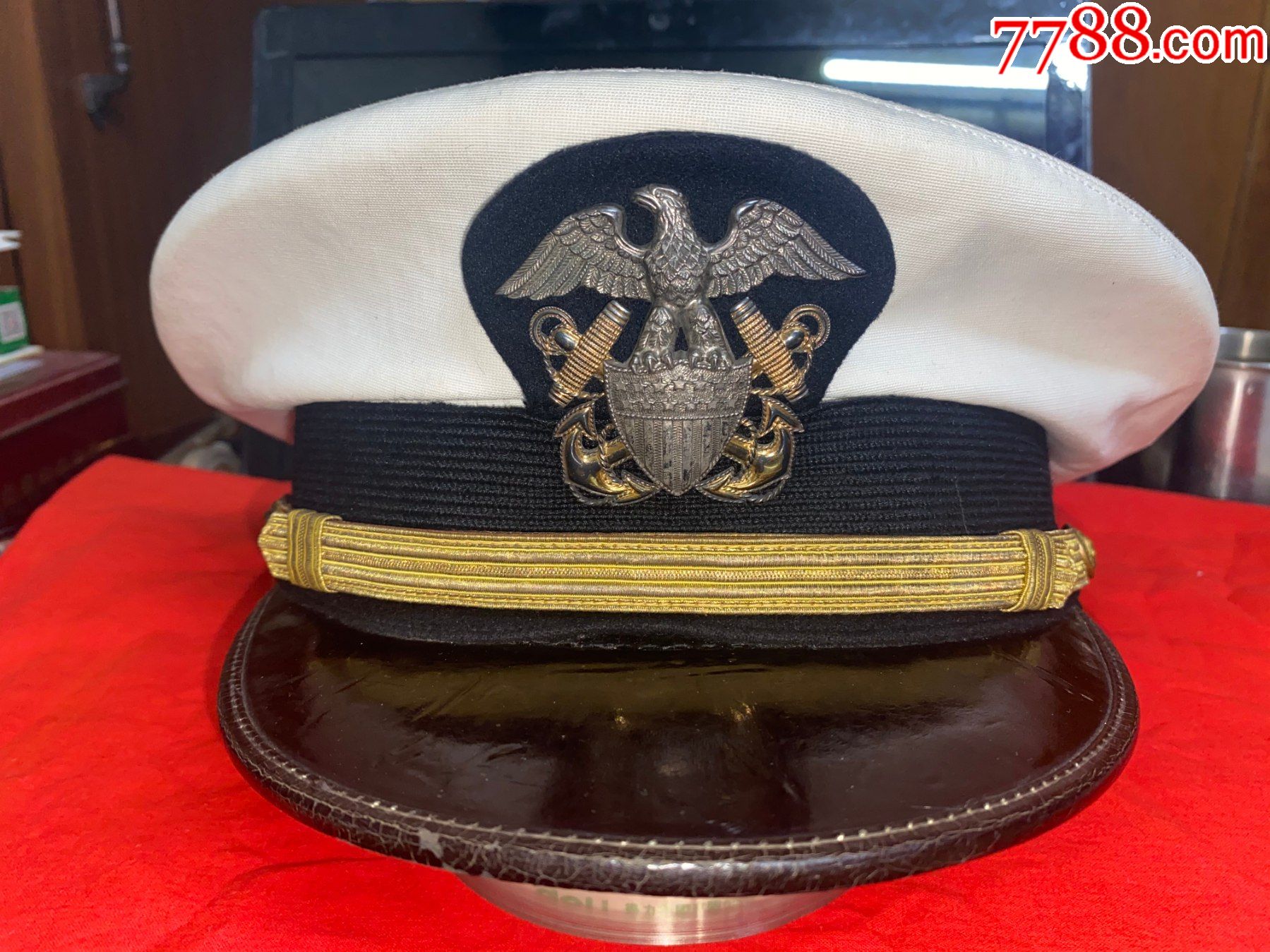 二战美国海军官大盘帽
