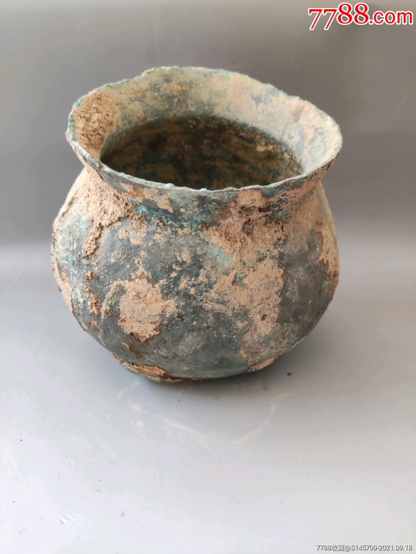 战汉青铜釜行军锅喜欢的不好错过细节如图