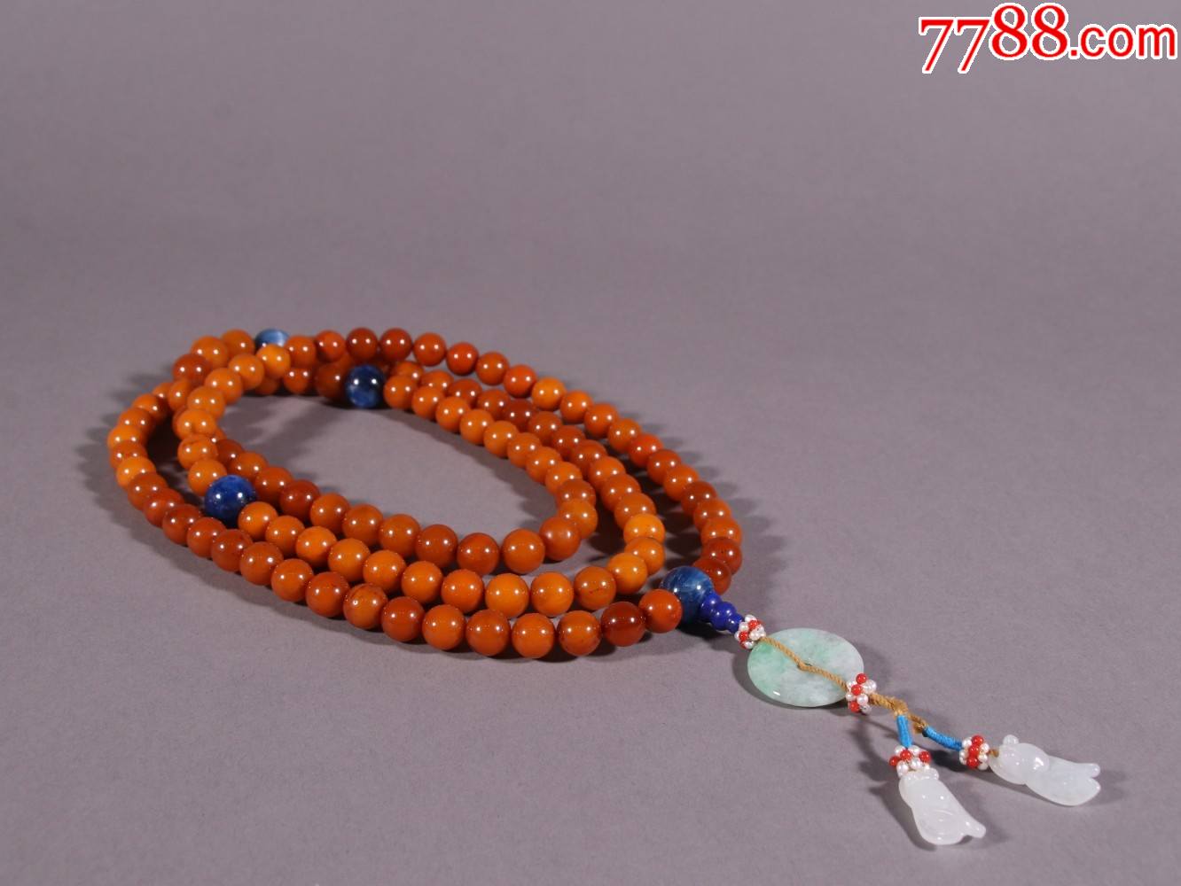 蜜蜡108佛珠一挂