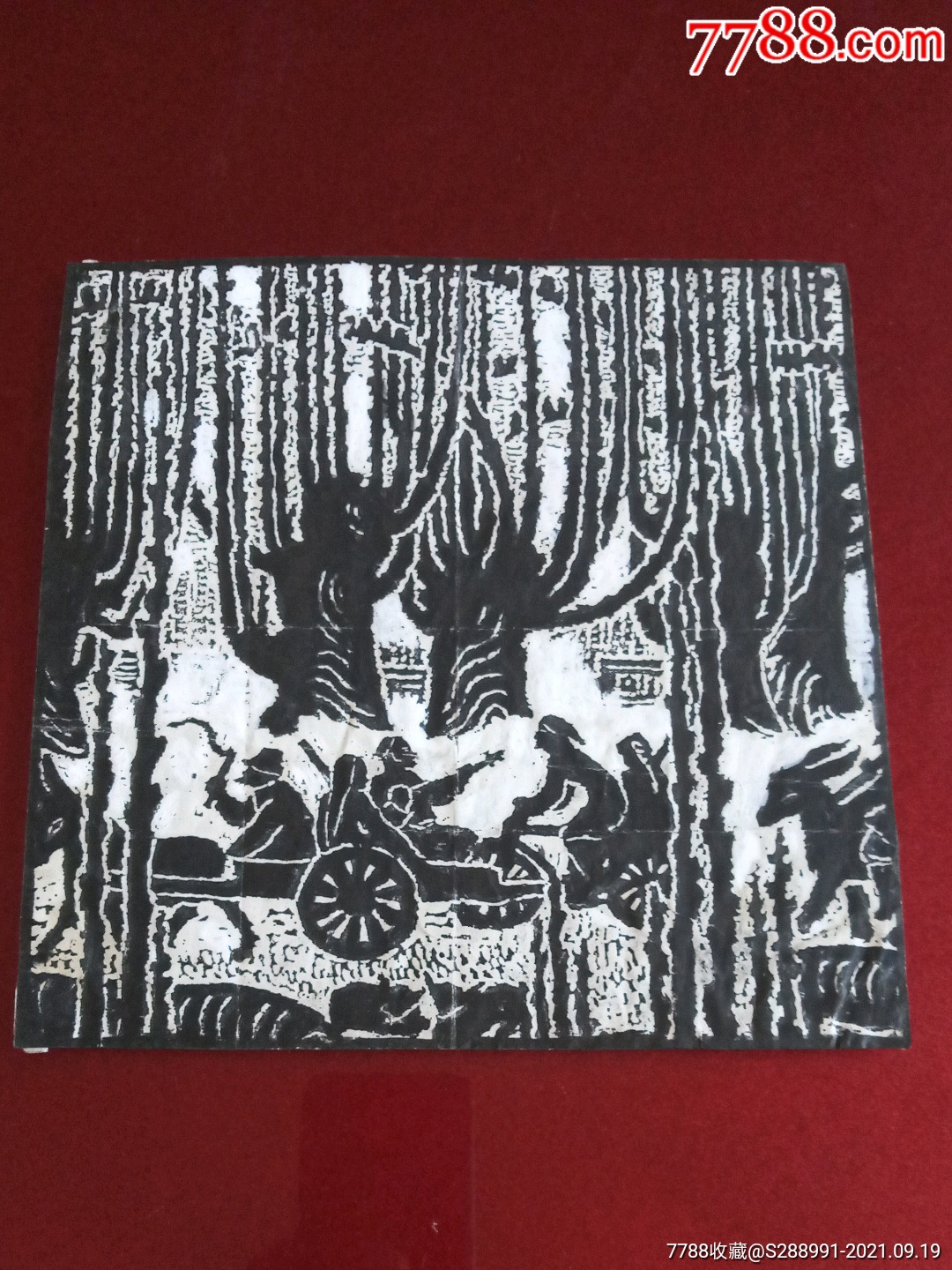 新疆版画(19×19cm)