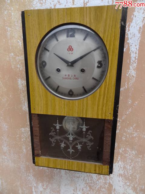 80年代上海产三五牌挂钟