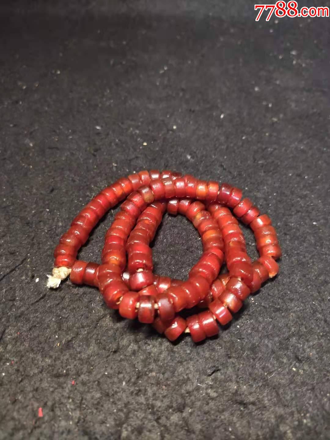 老玛瑙珠串算盘珠