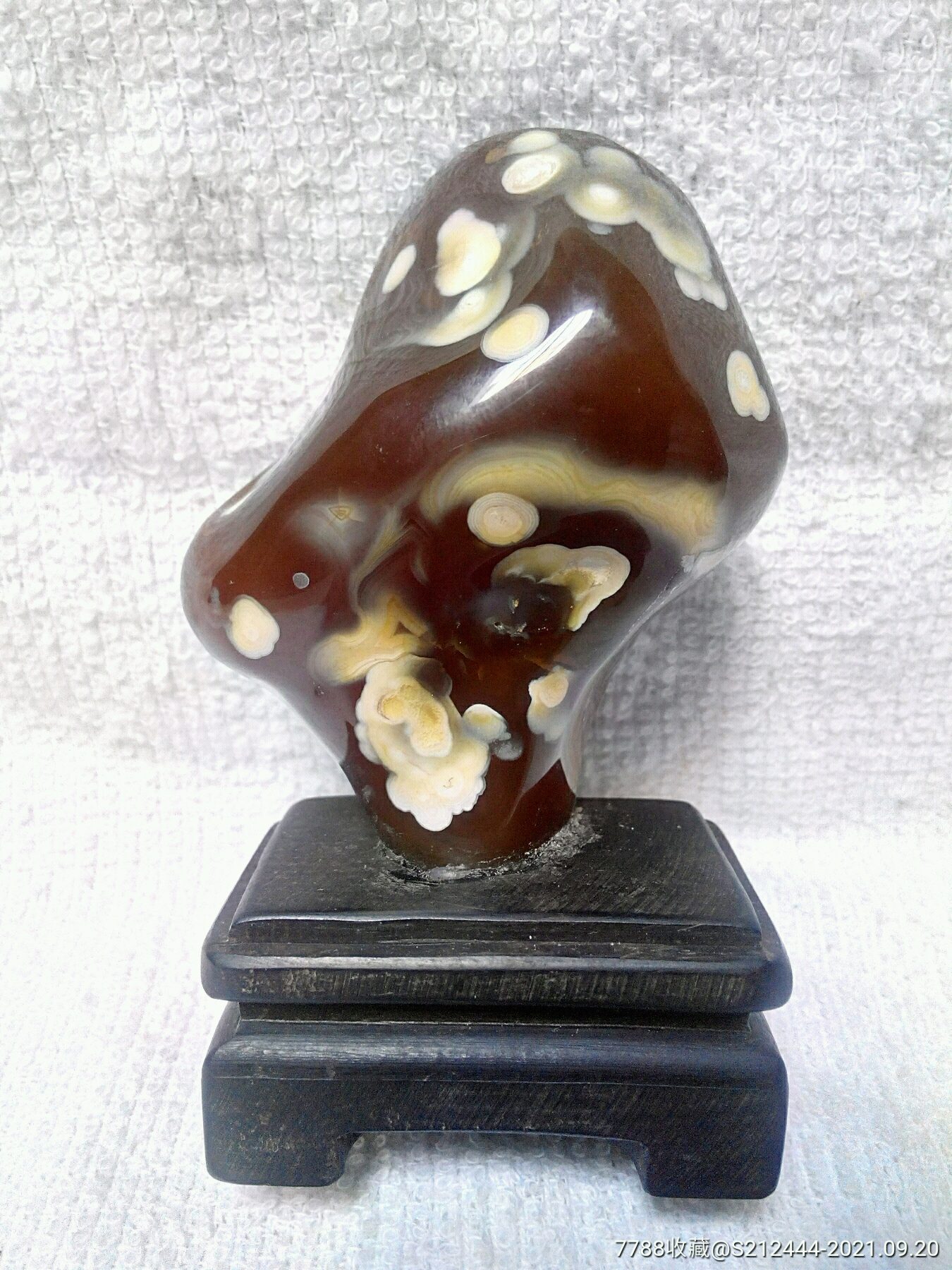 天然玉髓玛瑙奇石造型石风景石图案石观赏石原石摆件书房小品