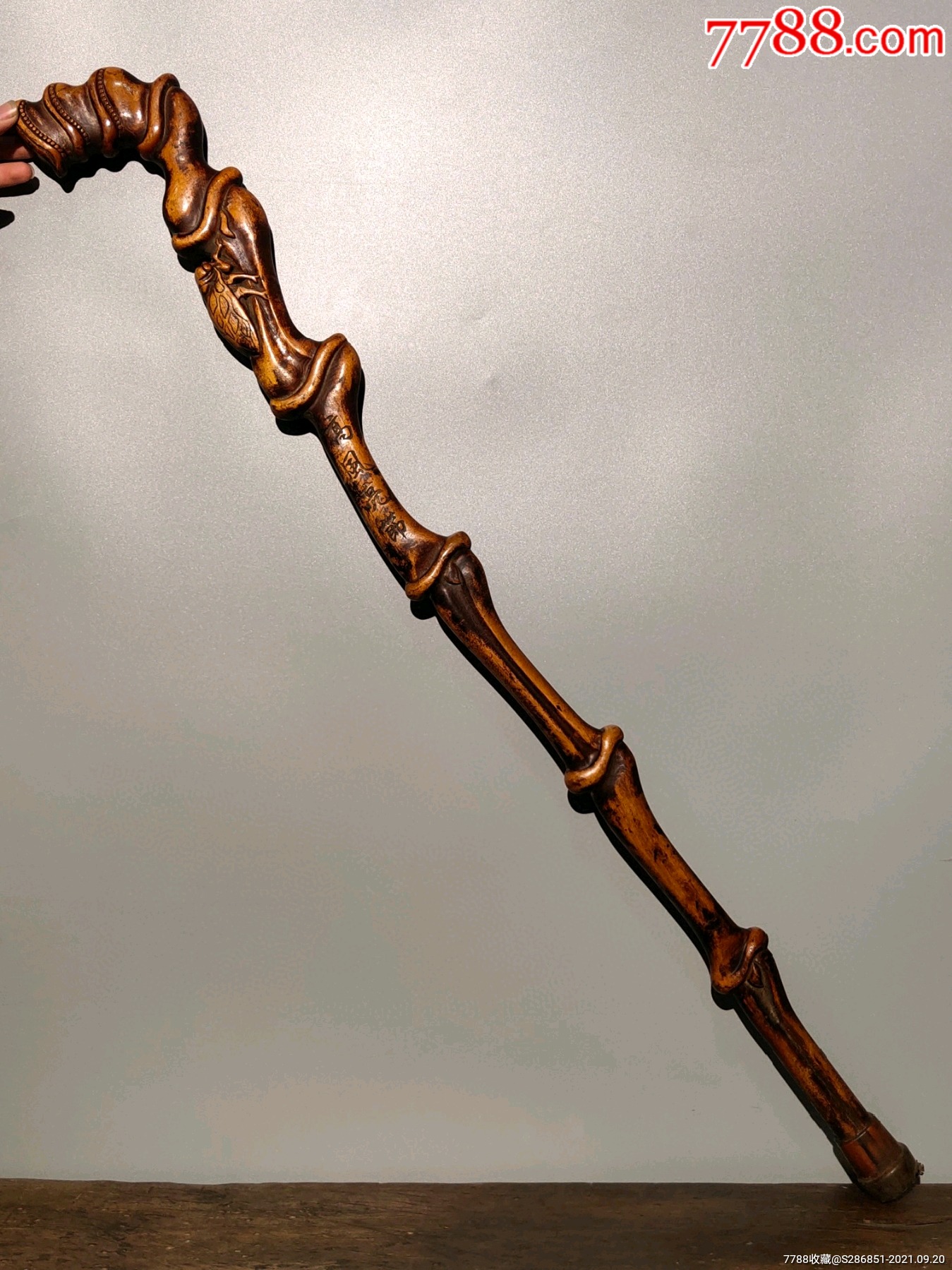 桃木拐杖高风亮节桃木拐杖一把不议价