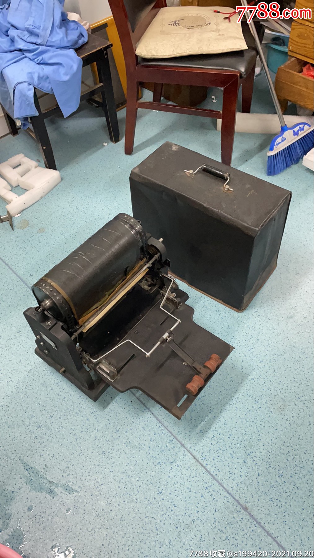 "长城"牌手摇油印机.怀旧经典,时代记忆,展馆装修装饰,摆设佳品.
