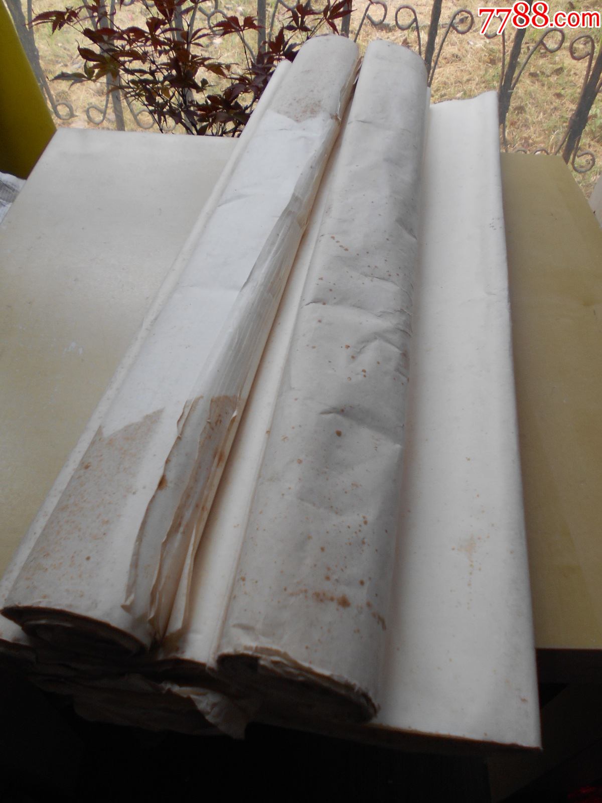 老纸头【80年代,四尺宣纸,49张】有黄斑