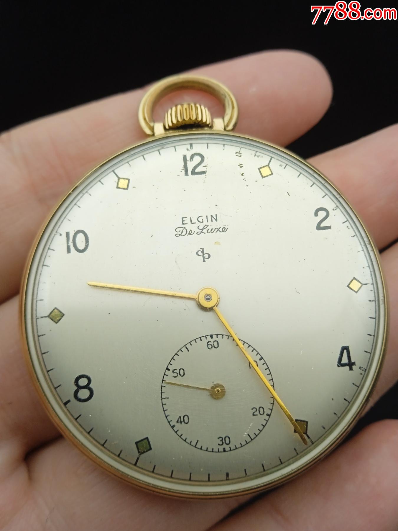 美国elgin埃尔金豪华款10k怀表17钻