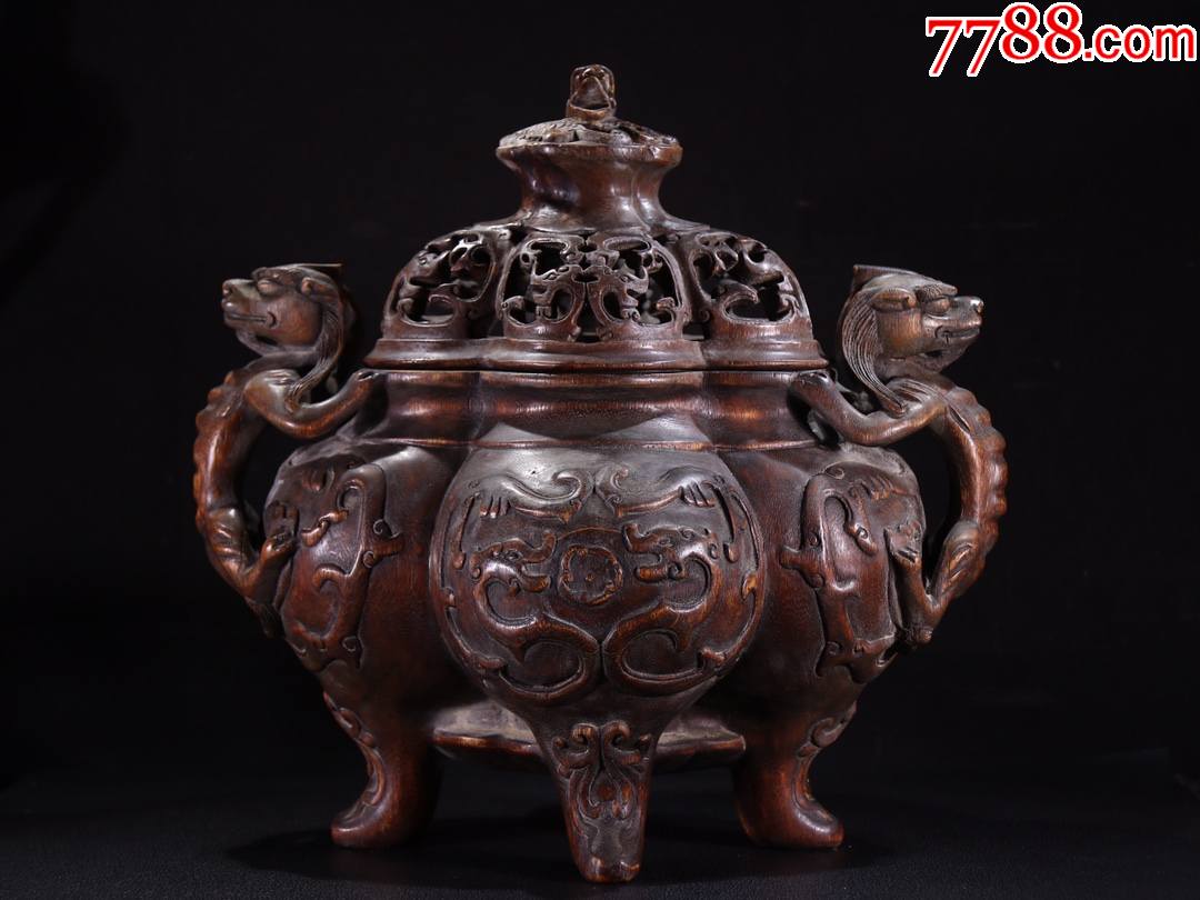 老沉香双兽耳香薰炉_价格20000元_第1张_7788商城__七七八八商品交易