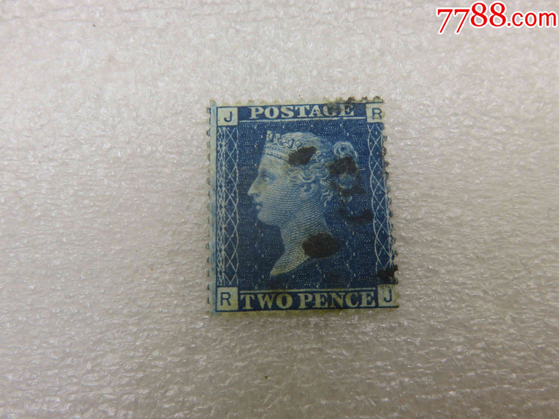 1598#英国维多利亚女王一世像蓝便士jr邮票1枚