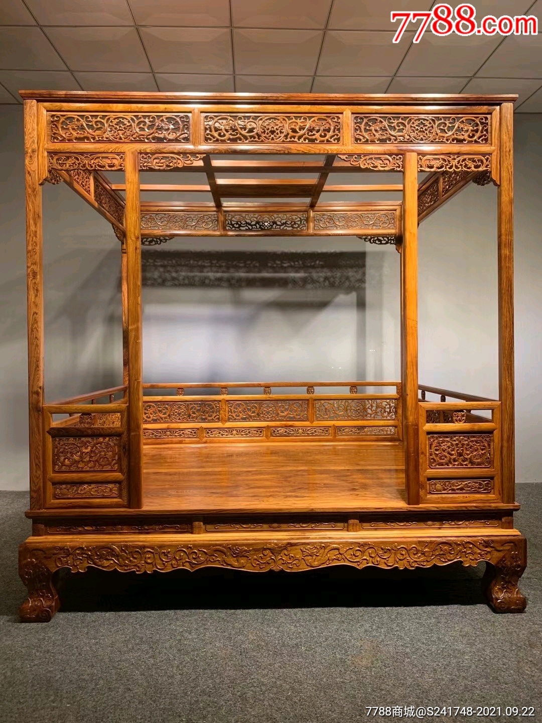 海南黄花梨架子床-价格:90000元-se82754861-木床/木榻-零售-7788木艺