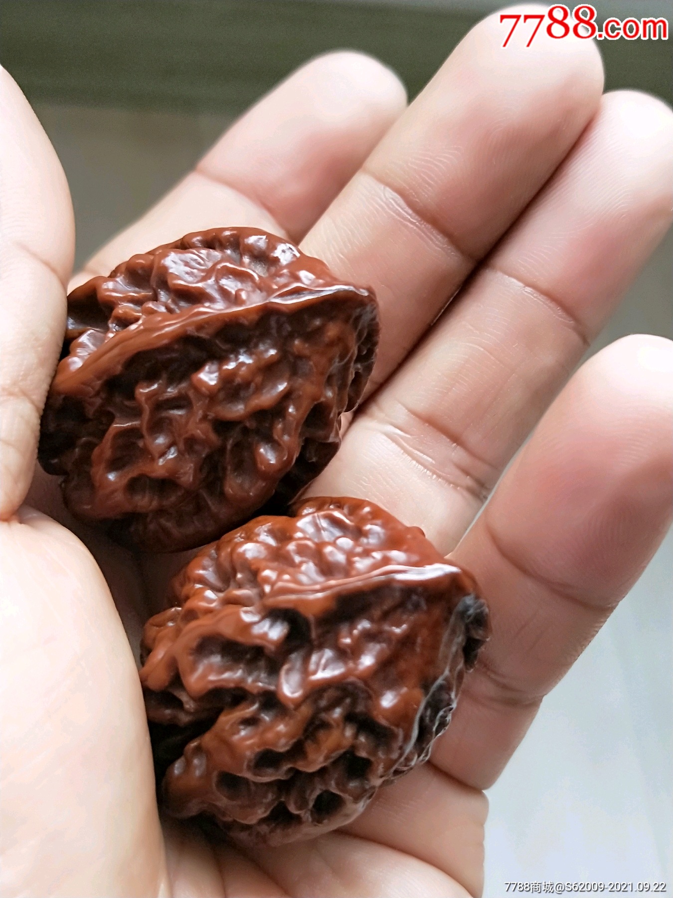 包浆红润全品老秋子核桃一对-价格:138元-se82756100-文玩核桃-零售