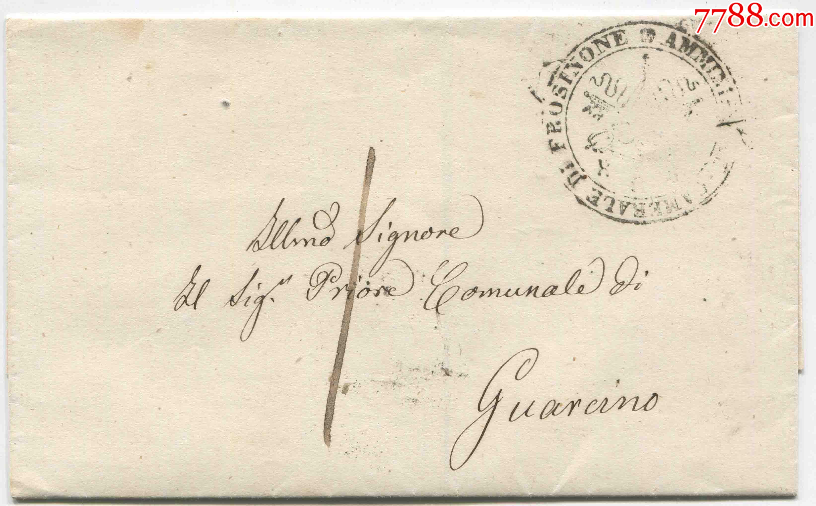 国外实寄封早期古代信封实寄封fdcj14