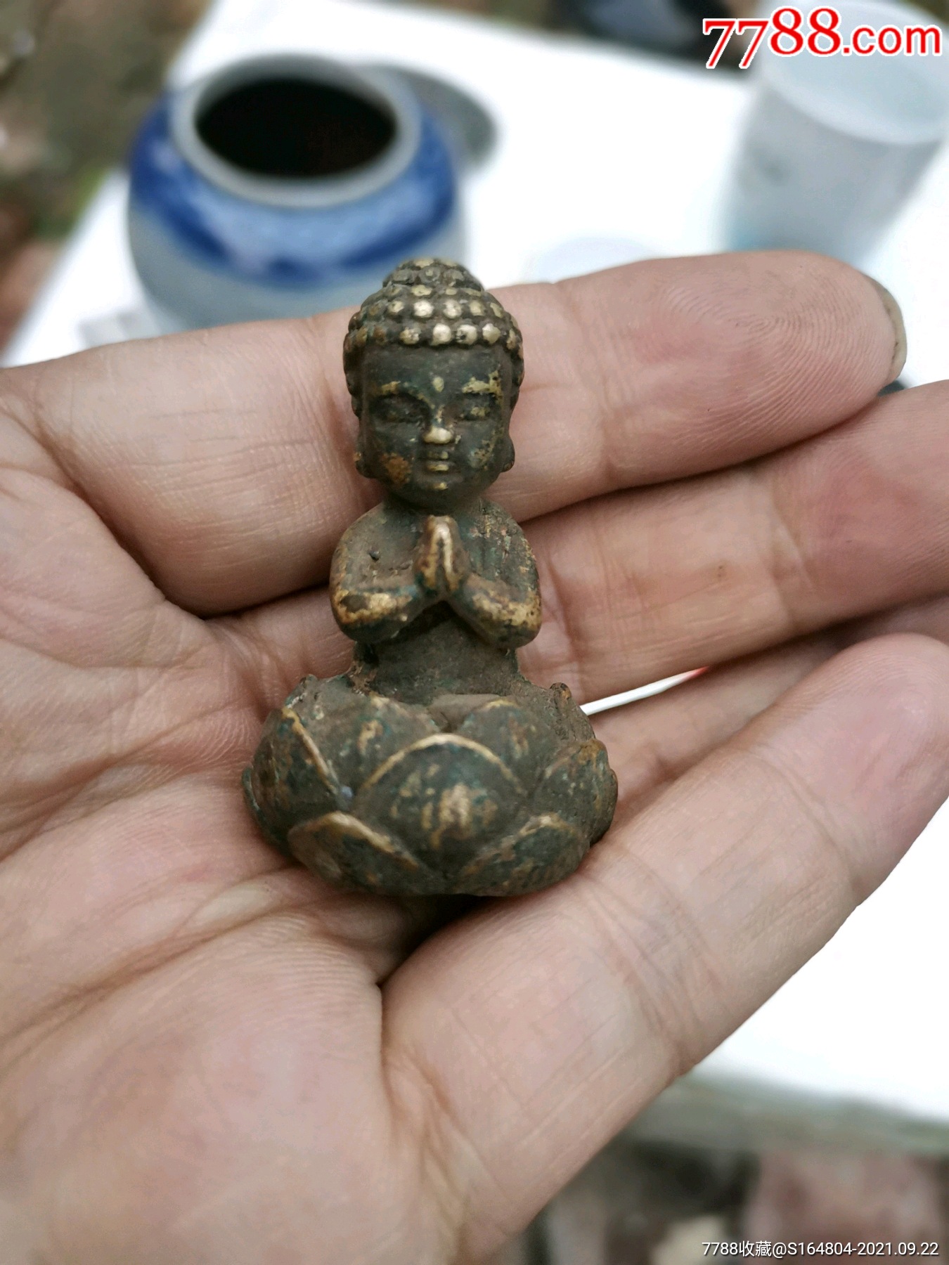 鎏金小铜佛-价格:128元-se82759724-铜像/铜佛像-零售-7788铜器收藏