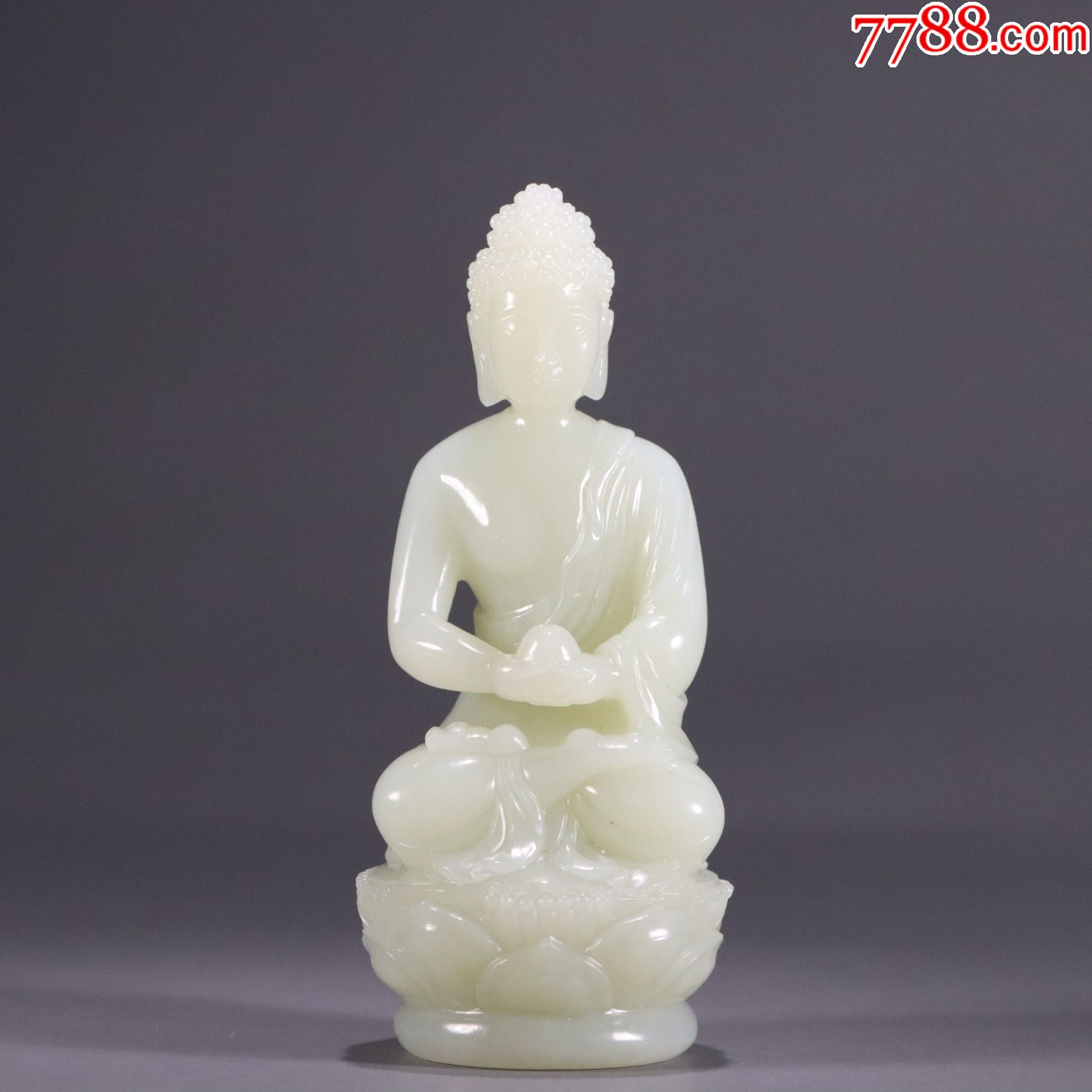 旧藏:和田玉无量寿佛摆件