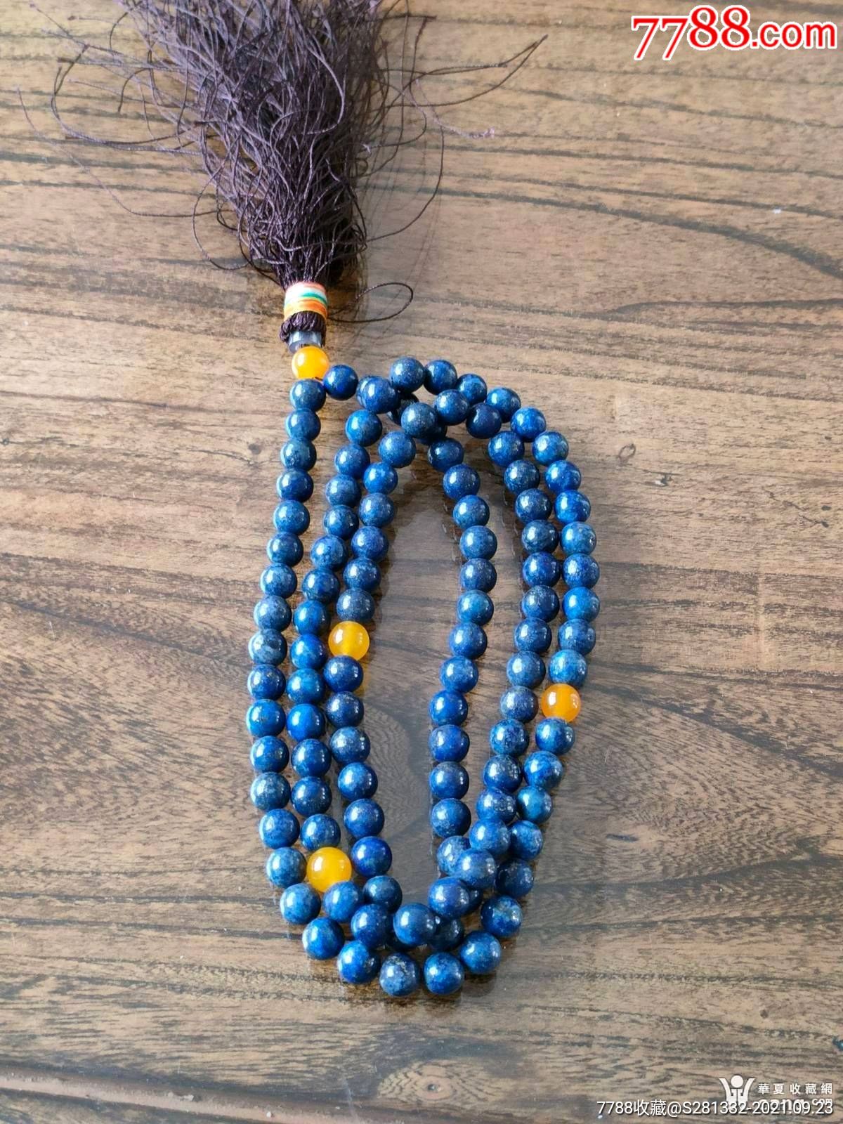 天然青金石手串108的,_价格198元【美玉玉轩】_第1张_7788收藏__收藏
