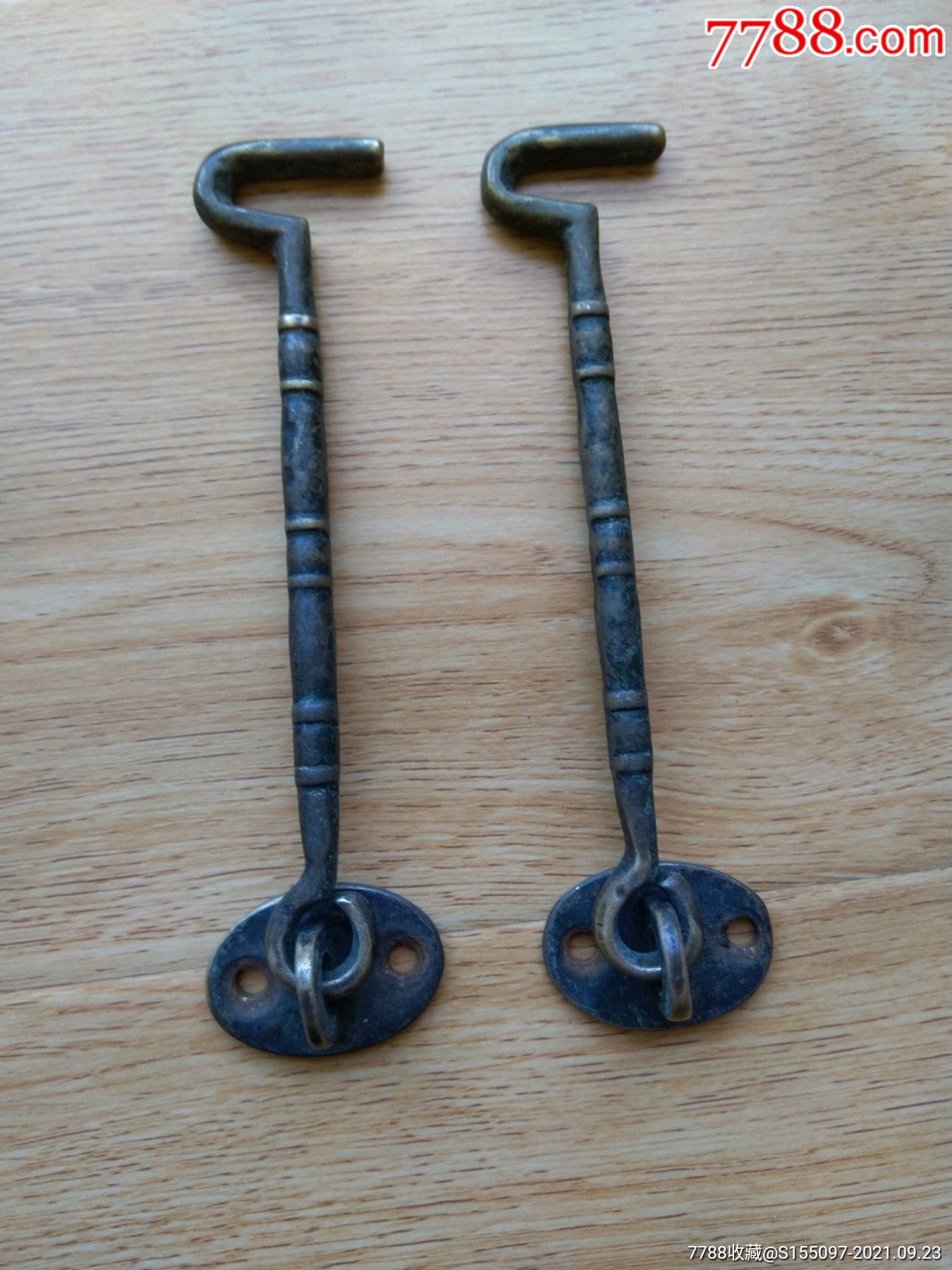 铜质带工老风钩