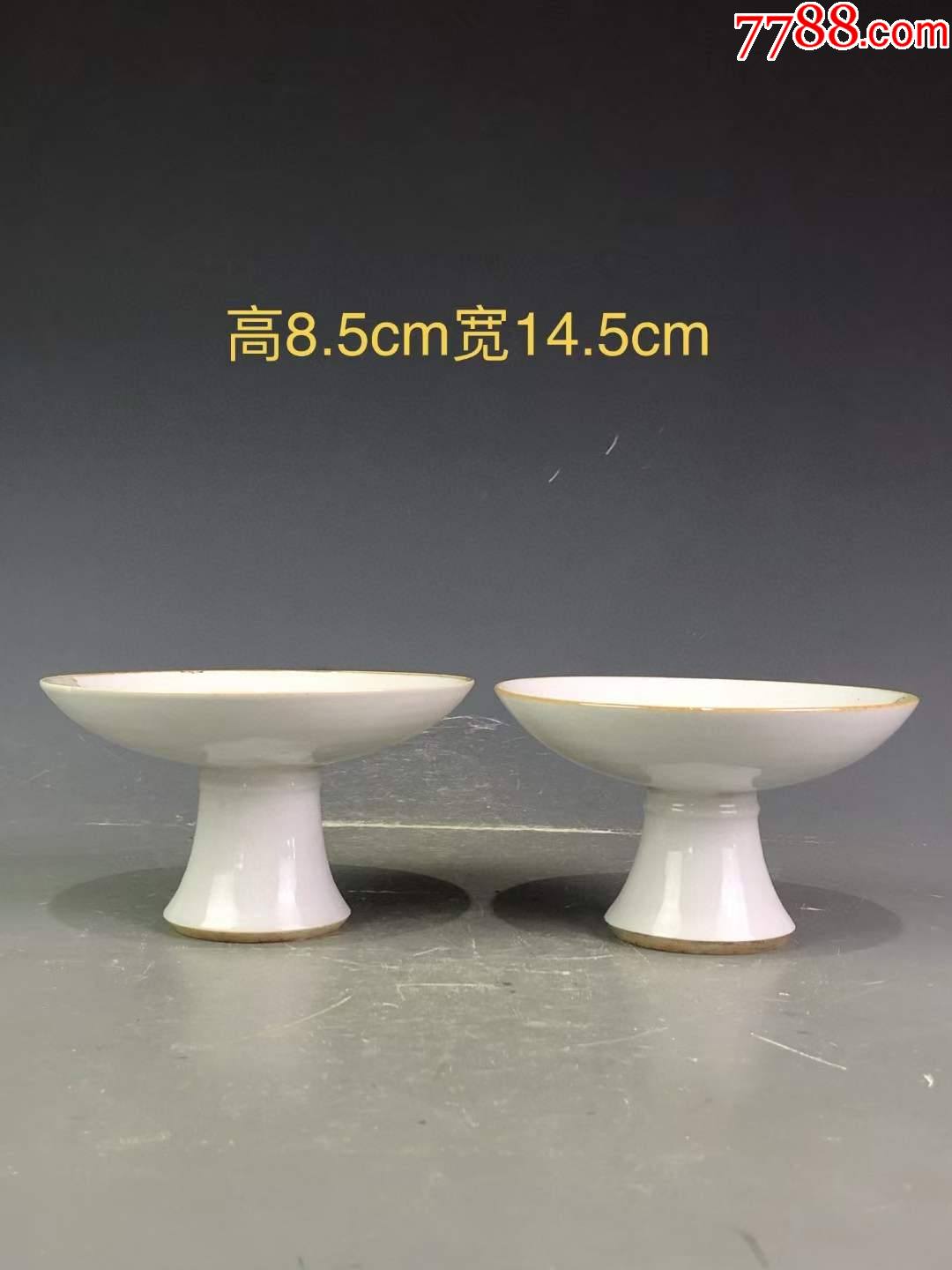 美品·精工细作满工浅绛彩"雷洪章"精绘鸡纹高足贡盘一对