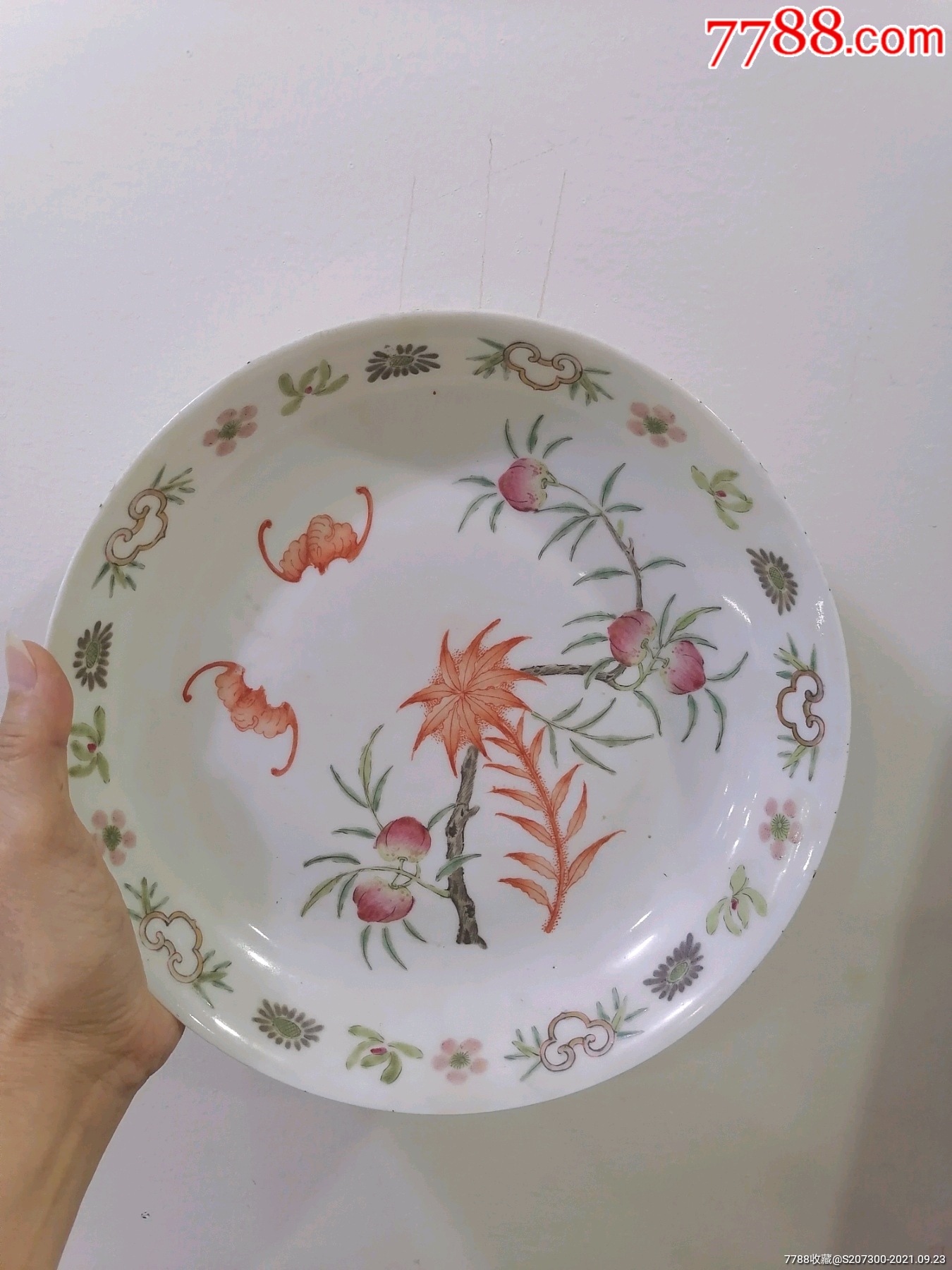 民国粉彩盘子