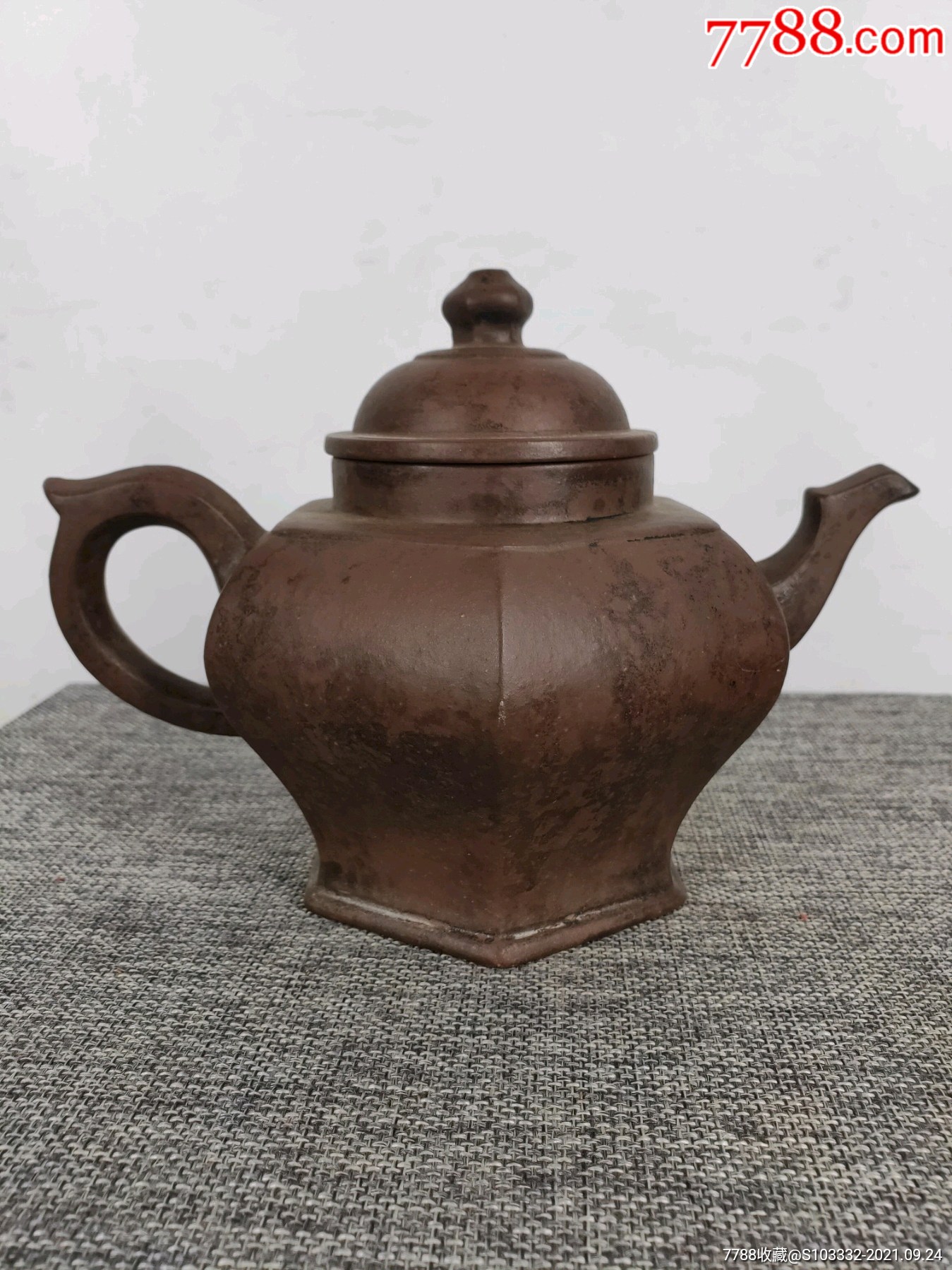 旧藏俞国良锡山俞制老紫砂壶一把出水流畅断水利落包浆厚重包存完整收