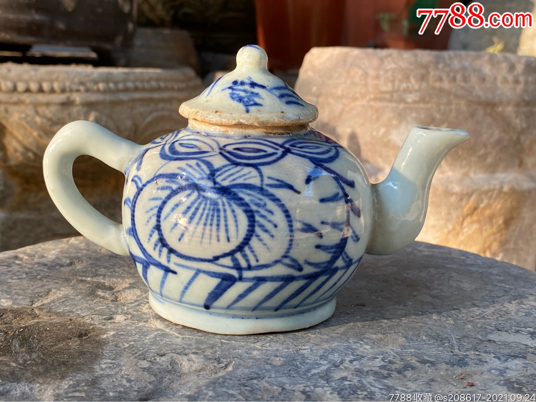 民国青花壶_价格188元【御泓轩古玩玉器】_第1张_7788收藏__收藏热线