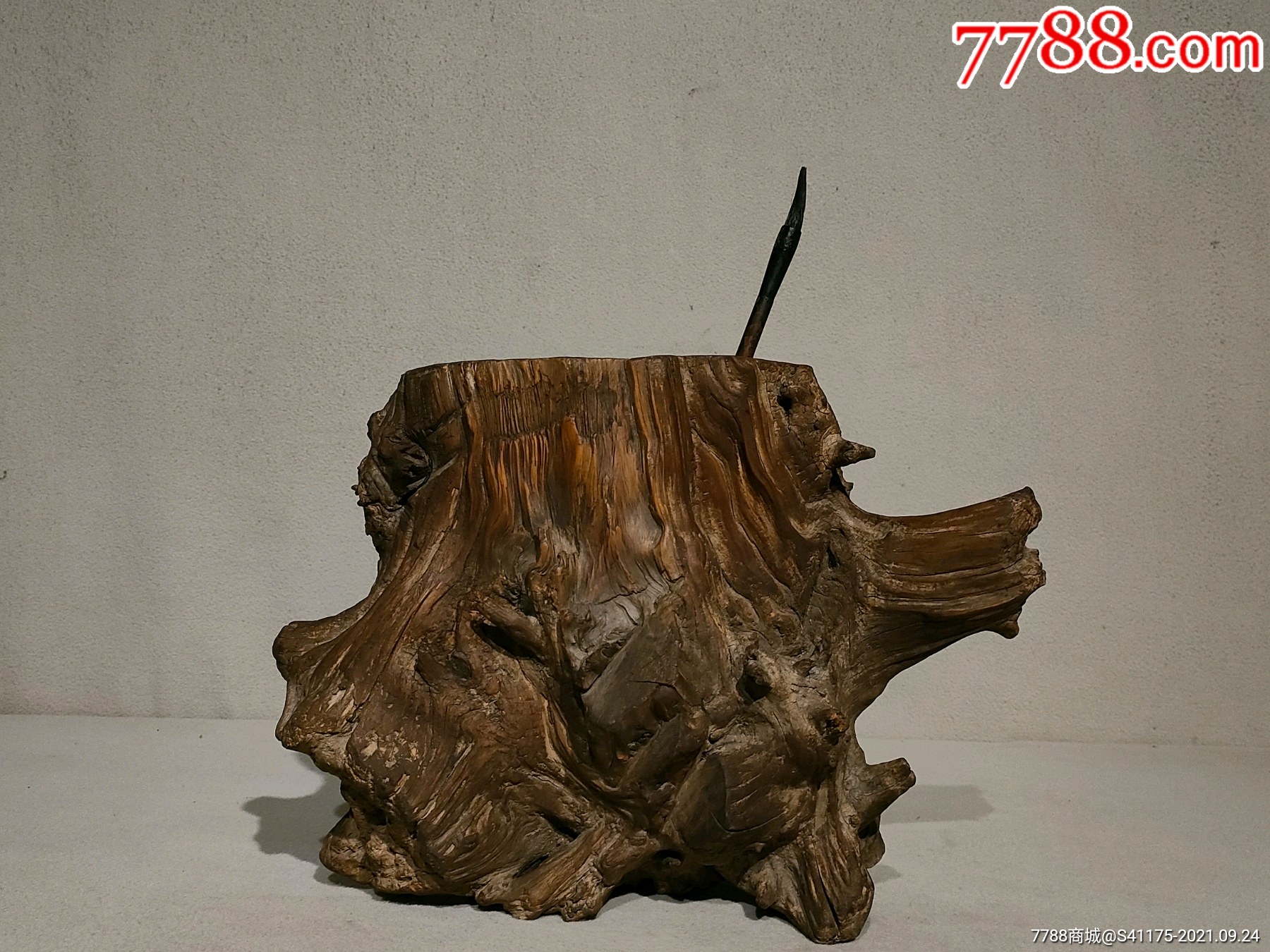 清代根雕笔筒文房佳器