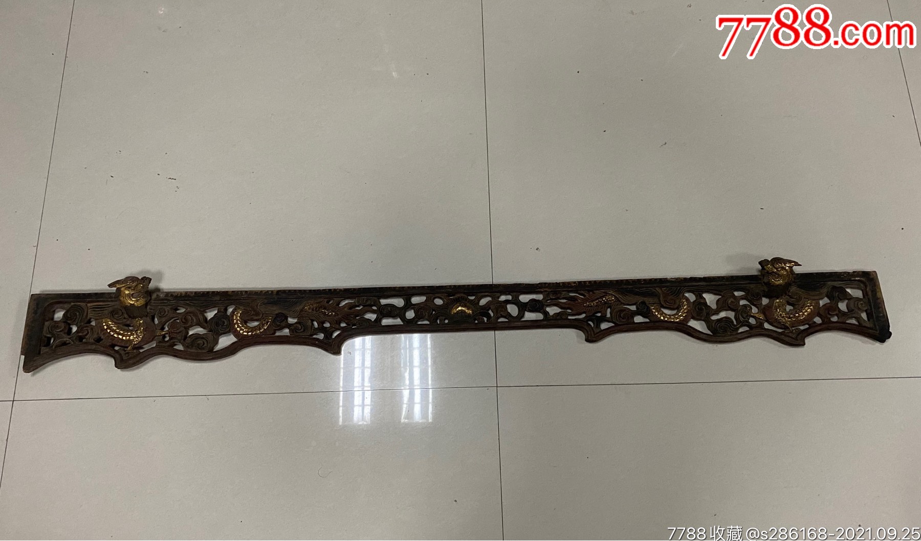 清木雕双龙戏珠