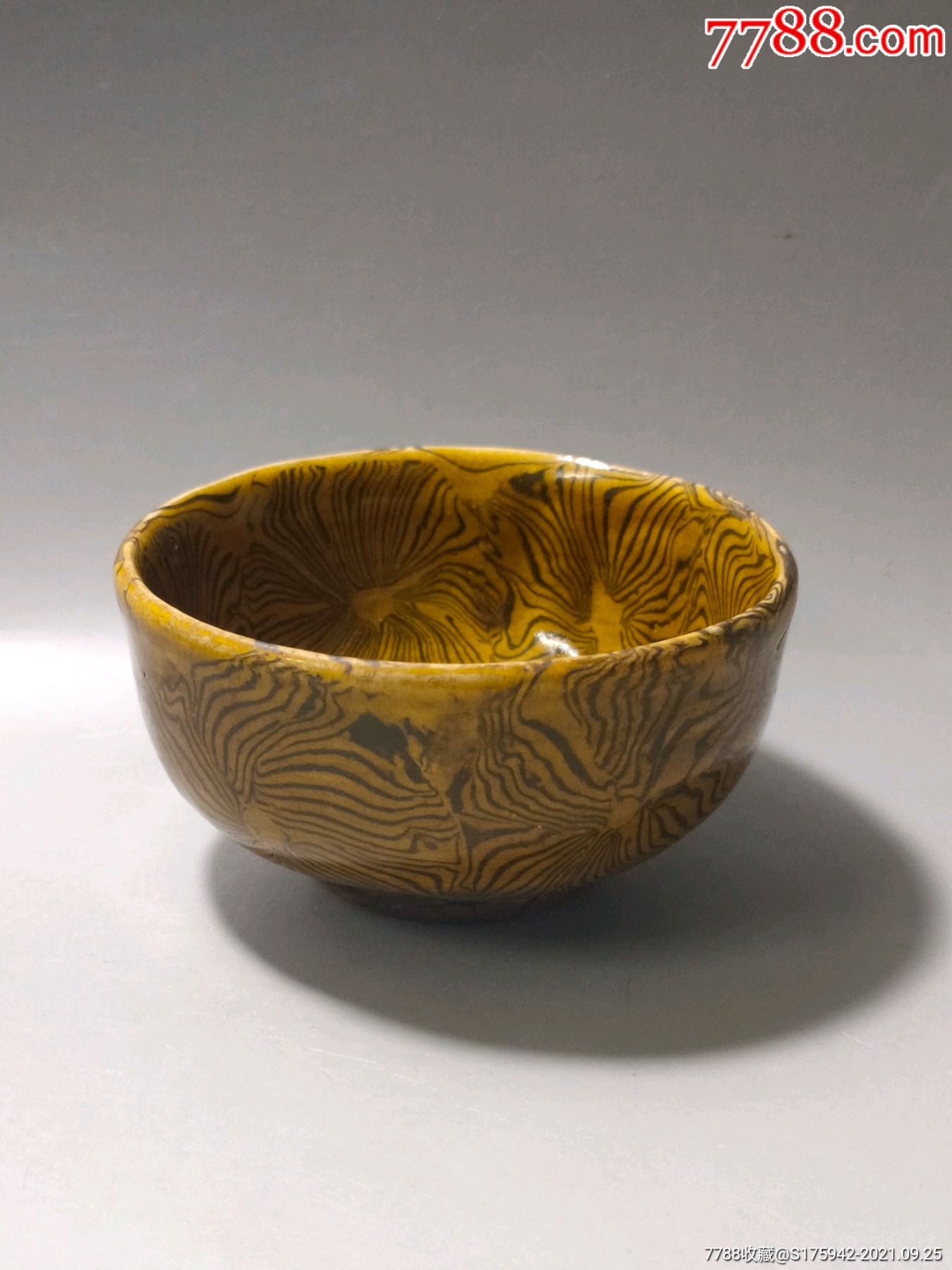 胶胎釉罗汉碗,老瓷器