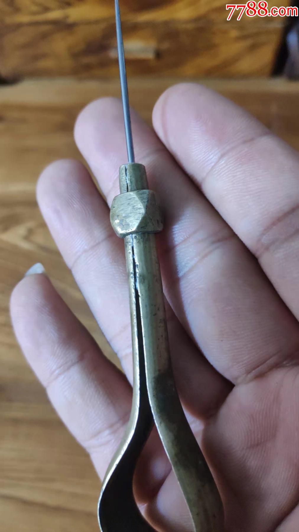 上世纪6070年代黄铜老式铜锥子民俗怀旧老工具第壹组