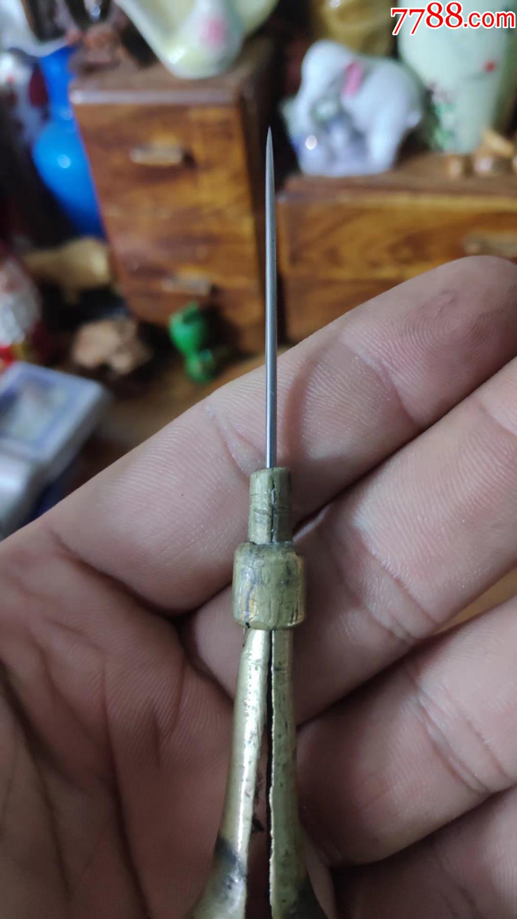 上世纪6070年代黄铜老式铜锥子民俗怀旧老工具第叁组