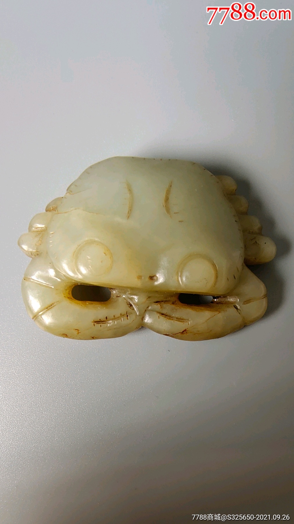 和田玉螃蟹八方来财