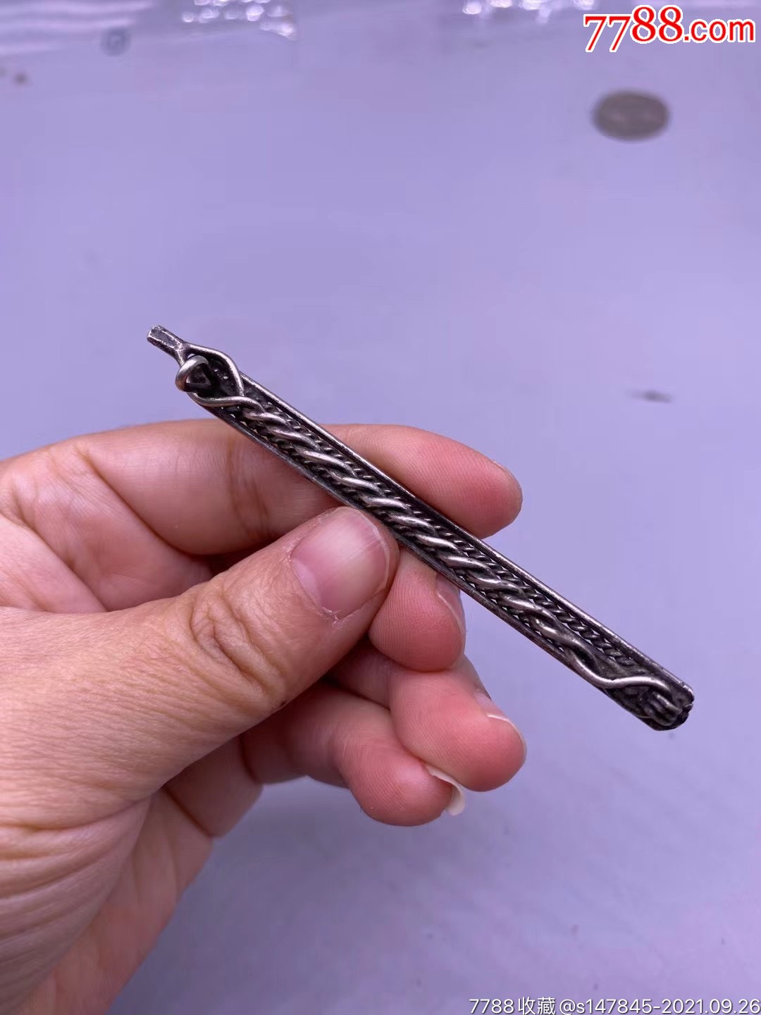 老银发夹尺寸76厘米品相如图168包快递