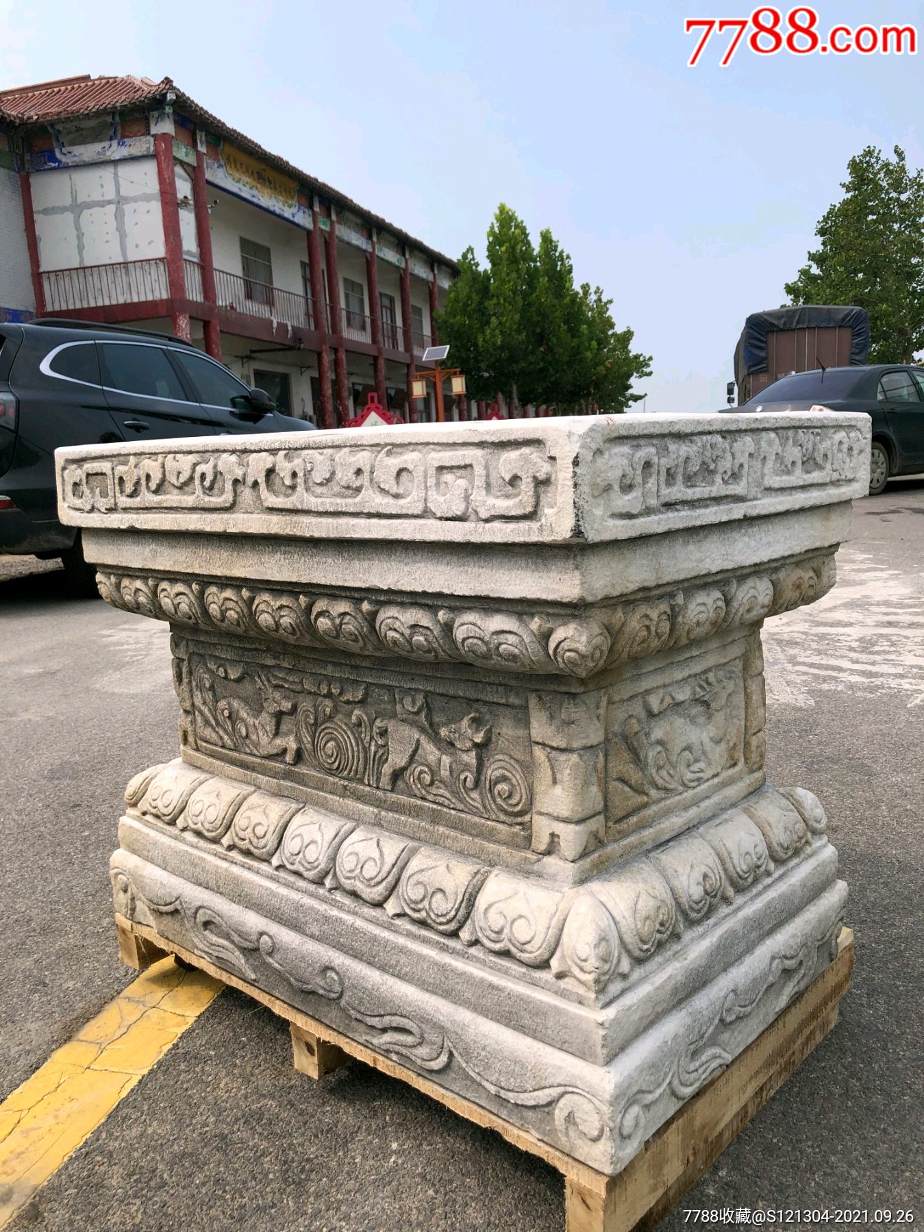 清代汉白玉石底座老石器老石雕_石狮/石雕塑【古玩民俗交流】_第5张