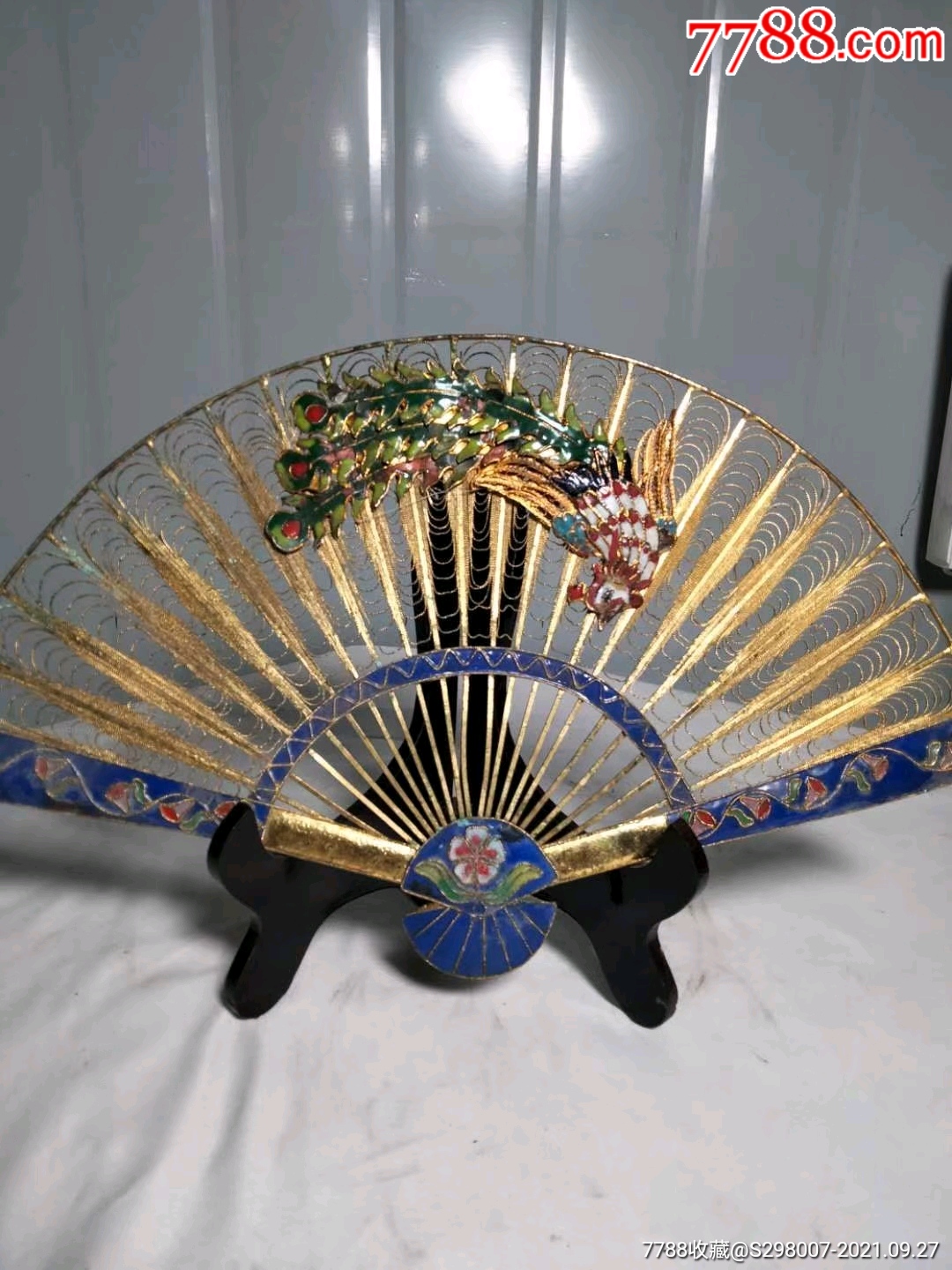 老景泰蓝扇子摆件_景泰蓝/珐琅_收藏行情_回收价格_7788小型张