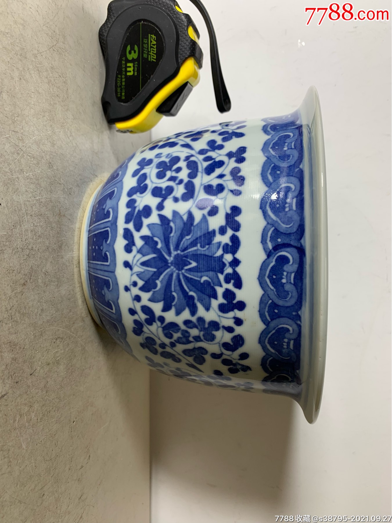 七十年代宝相花花盆-价格:200元-se82842676-青花瓷-零售-7788收藏