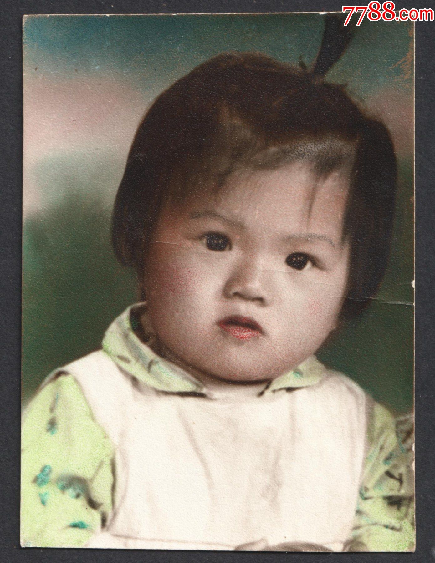 六七十年代,手工上色小女孩-价格:10元-se82842867-老照片-零售-7788