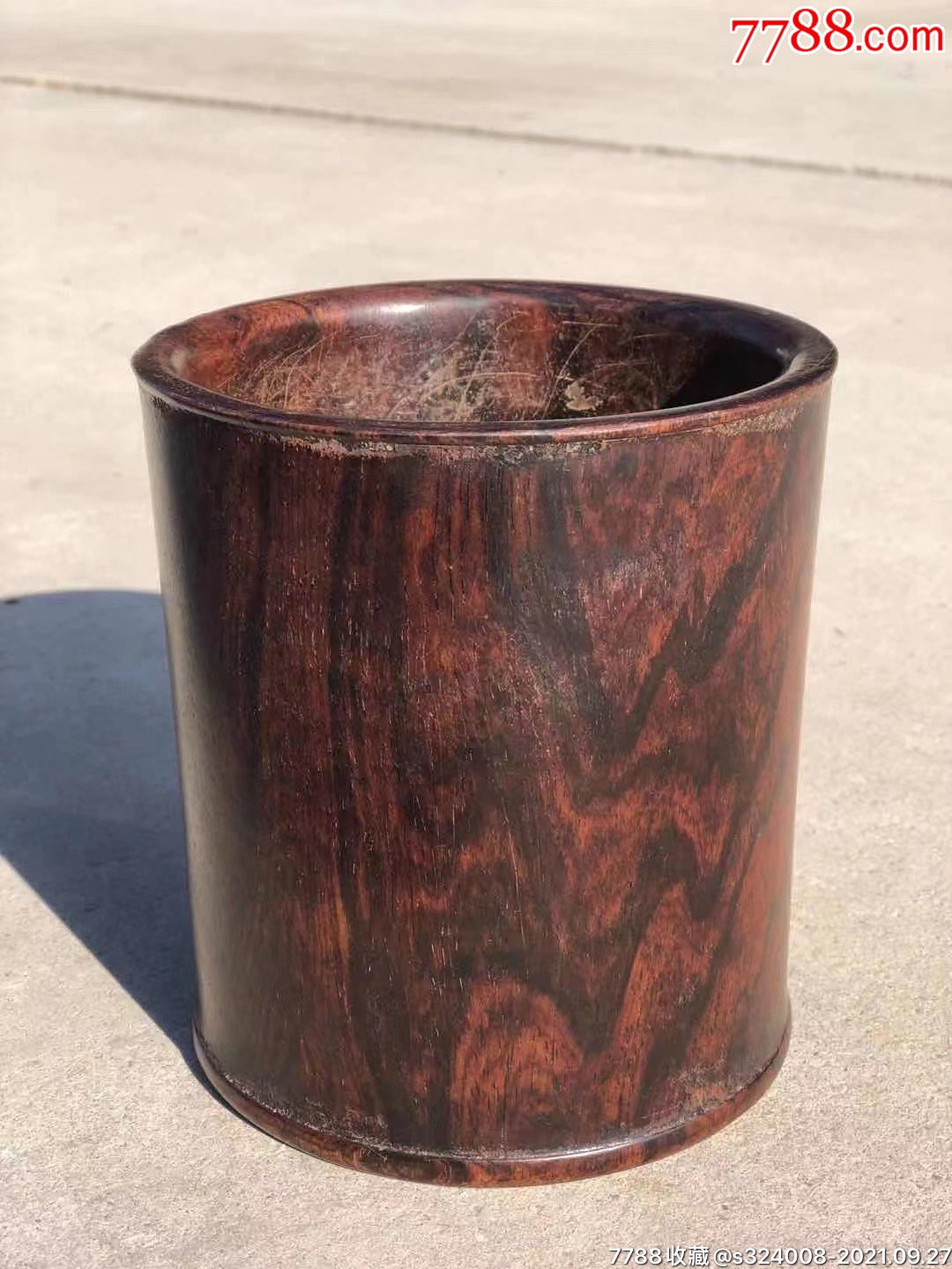 清代黄花梨笔筒,海黄,全品包老-价格:3280元-se82843453-笔筒-零售