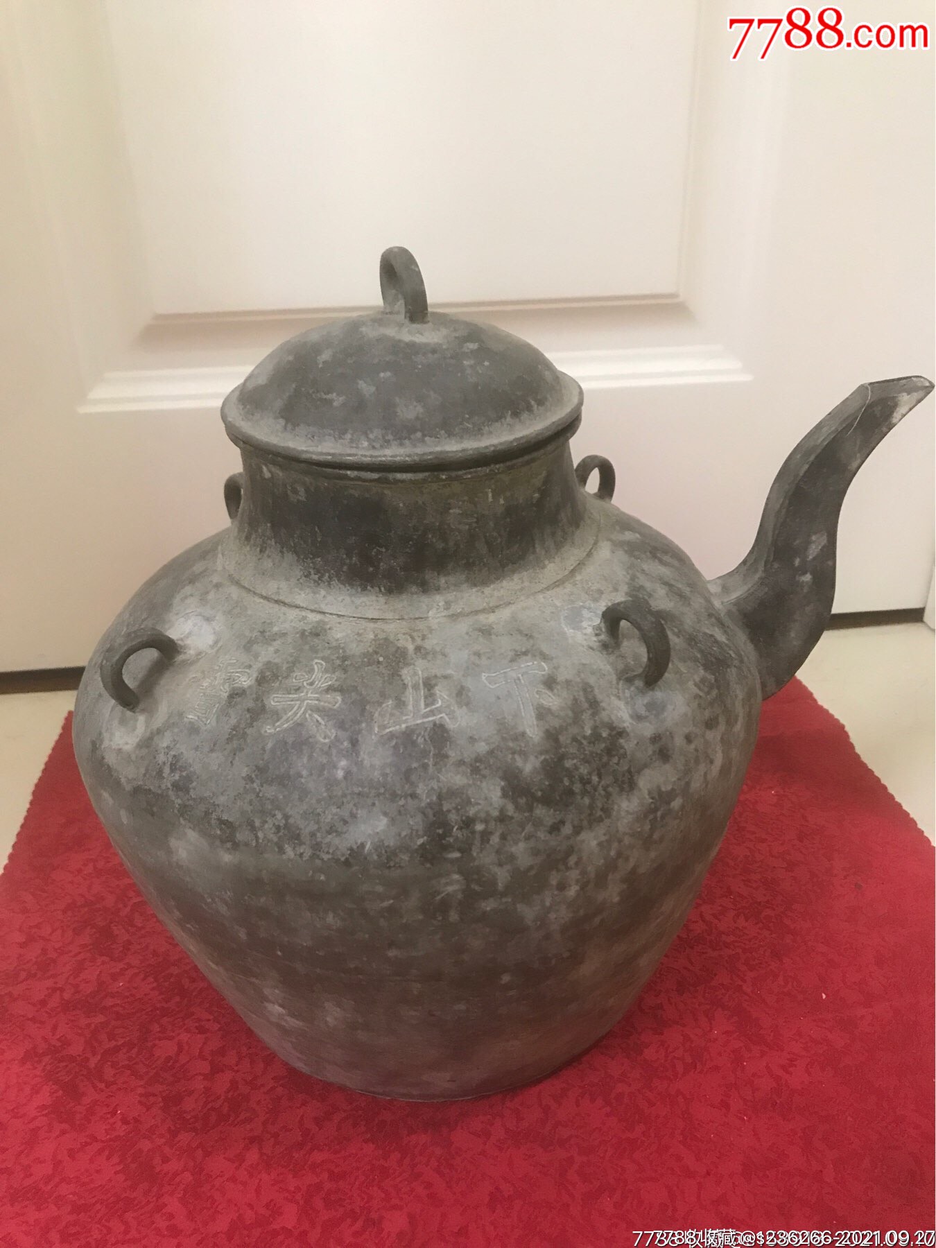 温州雪尖山下四系大锡壶_锡壶/锡器_复真文玩商店【7788收藏__收藏