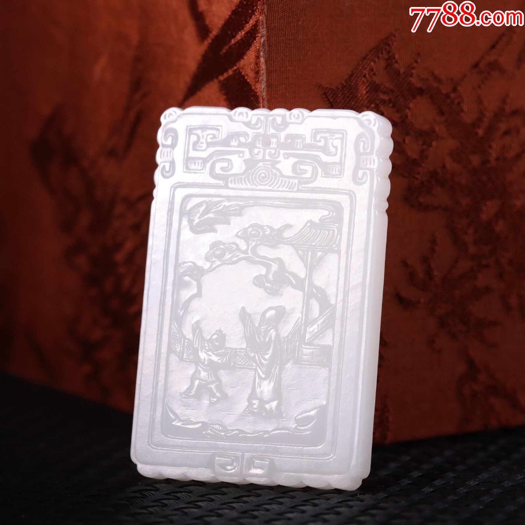 和田玉人物故事子冈牌a84s72f