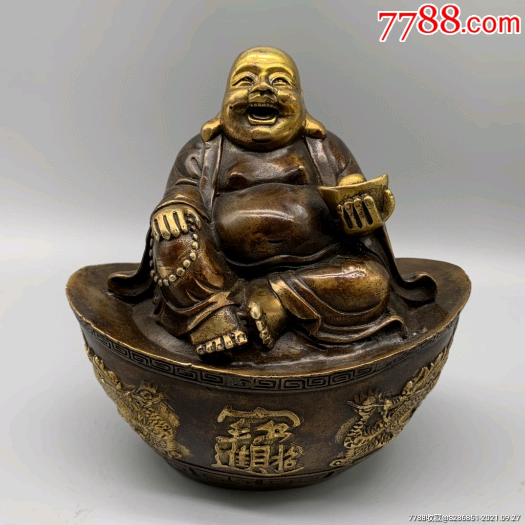 铜弥勒佛摆件不议价